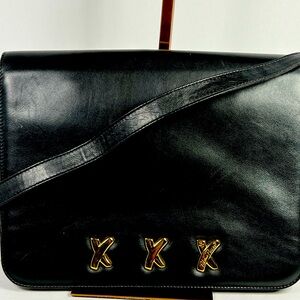 Paloma Picasso black shoulder crossbody bag